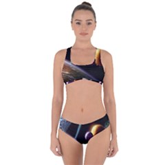 Planets In Space Criss Cross Bikini Set