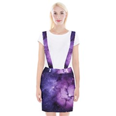 Purple Space Braces Suspender Skirt by Sapixe