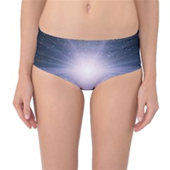 Real Photographs In Saturns Rings Mid-waist Bikini Bottoms