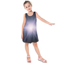 Real Photographs In Saturns Rings Kids  Sleeveless Dress