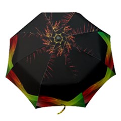 Rainbow Fireworks Celebration Colorful Abstract Folding Umbrellas