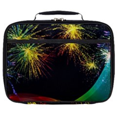 Rainbow Fireworks Celebration Colorful Abstract Full Print Lunch Bag