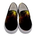 Rainbow Fireworks Celebration Colorful Abstract Women s Canvas Slip Ons View1