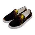 Rainbow Fireworks Celebration Colorful Abstract Women s Canvas Slip Ons View2