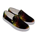 Rainbow Fireworks Celebration Colorful Abstract Women s Canvas Slip Ons View3