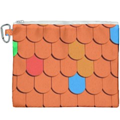 Roof Brick Colorful Red Roofing Canvas Cosmetic Bag (xxxl) by Sapixe