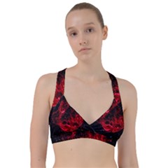 Red Nebulae Stella Sweetheart Sports Bra by Sapixe