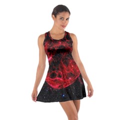 Red Nebulae Stella Cotton Racerback Dress by Sapixe