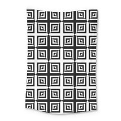 Seamless Pattern Background Black And White Small Tapestry by Sapixe