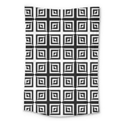 Seamless Pattern Background Black And White Large Tapestry by Sapixe