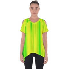 Shading Pattern Symphony Cut Out Side Drop Tee by Sapixe