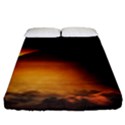 Saturn Rings Fantasy Art Digital Fitted Sheet (King Size) View1