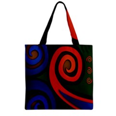 Simple Batik Patterns Grocery Tote Bag by Sapixe