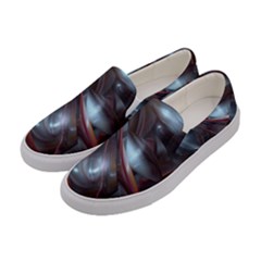 Shells Around Tubes Abstract Women s Canvas Slip Ons