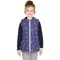 Snowflakes Pattern Kid s Hooded Puffer Vest