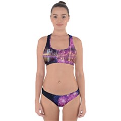 Singapore New Years Eve Holiday Fireworks City At Night Cross Back Hipster Bikini Set