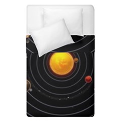 Solar System Duvet Cover Double Side (single Size) by Sapixe