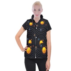 Solar System Women s Button Up Vest