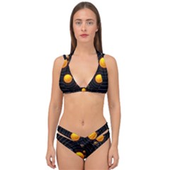 Solar System Double Strap Halter Bikini Set