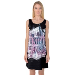 Panic At The Disco Art Sleeveless Satin Nightdress