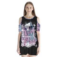 Panic At The Disco Art Shoulder Cutout Velvet One Piece