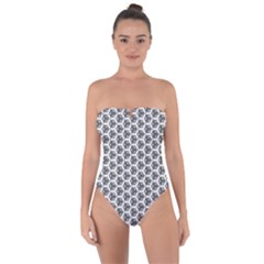 Abstract Shapes Tie Back One Piece Swimsuit by jumpercat