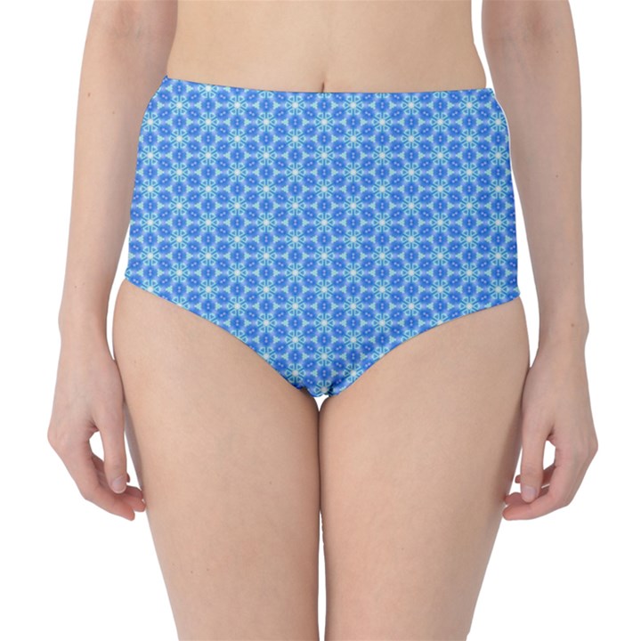 Fresh Tiles High-Waist Bikini Bottoms