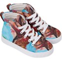 Big Coral Tree Kid s Hi-Top Skate Sneakers View3