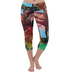 Big Coral Tree Capri Yoga Leggings by bestdesignintheworld