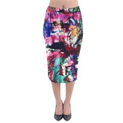 Combat Trans 1 Velvet Midi Pencil Skirt by bestdesignintheworld