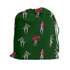 Drake Ugly Holiday Christmas Drawstring Pouches (XXL)