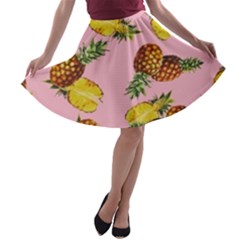 Pineapple A-line Skater Skirt by CasaDiModa