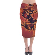 Sepultura Heavy Metal Hard Rock Bands Velvet Midi Pencil Skirt