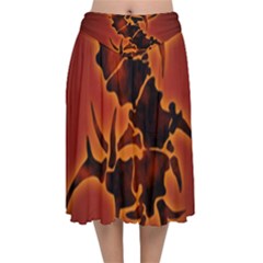 Sepultura Heavy Metal Hard Rock Bands Velvet Flared Midi Skirt