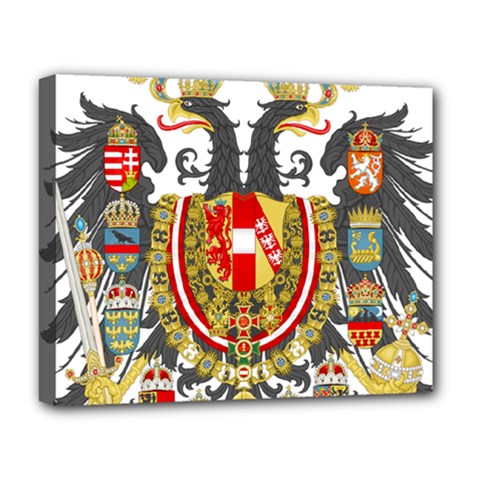 Imperial Coat Of Arms Of Austria-hungary  Deluxe Canvas 20  X 16   by abbeyz71