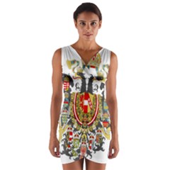 Imperial Coat Of Arms Of Austria-hungary  Wrap Front Bodycon Dress by abbeyz71