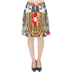 Imperial Coat Of Arms Of Austria-hungary  Velvet High Waist Skirt by abbeyz71