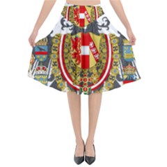 Imperial Coat Of Arms Of Austria-hungary  Flared Midi Skirt