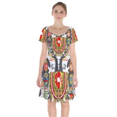 Imperial Coat Of Arms Of Austria-hungary  Short Sleeve Bardot Dress by abbeyz71