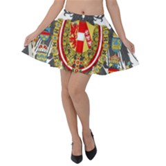 Imperial Coat Of Arms Of Austria-hungary  Velvet Skater Skirt by abbeyz71