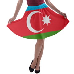 Roundel Of Azerbaijan Air Force A-line Skater Skirt by abbeyz71