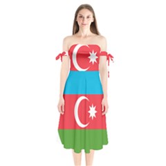 Roundel Of Azerbaijan Air Force Shoulder Tie Bardot Midi Dress by abbeyz71