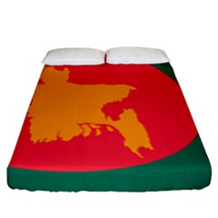 Flag Of Bangladesh, 1971 Fitted Sheet (king Size) by abbeyz71