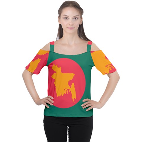 Flag Of Bangladesh, 1971 Cutout Shoulder Tee by abbeyz71