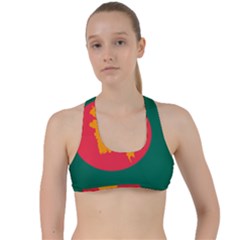 Flag Of Bangladesh, 1971 Criss Cross Racerback Sports Bra by abbeyz71