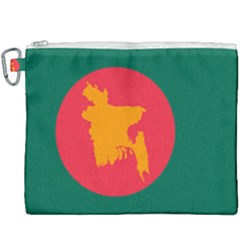 Flag Of Bangladesh, 1971 Canvas Cosmetic Bag (xxxl) by abbeyz71