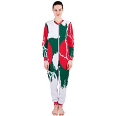 Flag Map Of Bangladesh Onepiece Jumpsuit (ladies)  by abbeyz71