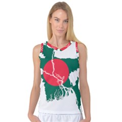 Flag Map Of Bangladesh Women s Basketball Tank Top by abbeyz71