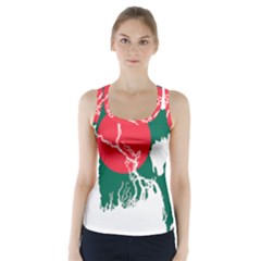 Flag Map Of Bangladesh Racer Back Sports Top by abbeyz71