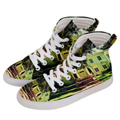 Highland Park 15 Women s Hi-top Skate Sneakers by bestdesignintheworld